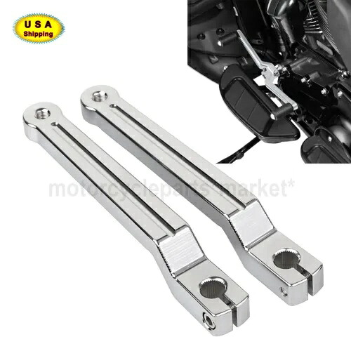 クローム ヒール トゥ シフト レバー ハーレー エレクトラ ストリート ロード グライド デラックス FLSTN 用 Chrome Heel Toe Shift Lever For Harley Electra Street Road Glide Deluxe FLSTN 【並行輸入品】