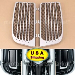 クローム ラジエーター グリル スクリーン カバー ハーレー CVO ロード グライド ウルトラ限定 米国用 Chrome Radiator Grills Screens Cover For Harley CVO Road Glide Ultra Limited US 【並行輸入品】