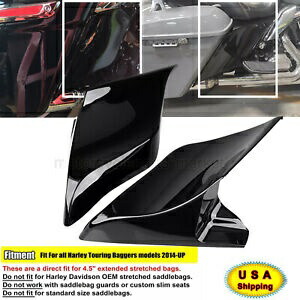 ハーレー 4.5 インチ サドルバッグ ストリート ロード グライド 2014-23 用ストレッチサイドカバーパネル Stretched Side Cover Panel For Harley 4.5'' Saddlebag Street Road Glide 2014-23 【並行輸入品】