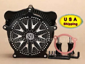 RSD エアクリーナー インテークフィルター ハーレー ロードキング エレクトラ ストリート トライ グライド FLTR用 RSD Air Cleaner Intake Filter For Harley Road King Electra Street Tri Glide FLTR 【並行輸入品】