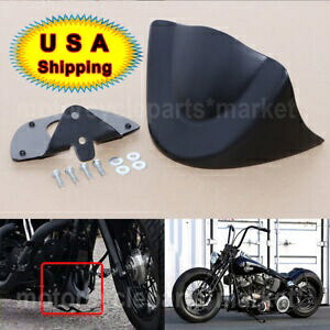 マットブラック ABS フロントチンスポイラーエアダムフェアリングハーレーダイナ 99-05 米国に適合 Matte Black ABS Front Chin Spoiler Air Dam Fairing Fit For Harley Dyna 99-05 US 【並行輸入品】