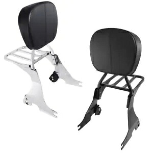 バックレスト シーシーバー & 荷物ラック ハーレースポーツスター XL 883 1200 2004-以降 16 用 Backrest Sissy Bar & Luggage Rack For Harley Sportster XL 883 1200 2004-later 16 【並行輸入品】