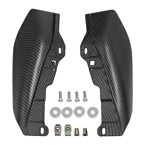 カーボンファイバーマットブラックミッドフレームエアディフレクターハーレーロードグライド 09-24 に適合 Carbon Fiber Matte Black Mid-Frame Air Deflector Fit For Harley Road Glide 09-24 【並行輸入品】