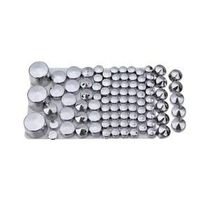 87 個クローム ABS ボルトトッパーキャップカバーハーレーソフテイルツインカム 84-06 に適合 87 pcs Chrome ABS Bolt Toppers Caps Cover Fit For Harley Softail Twin Cam 84-06 【並行輸入品】