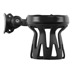 ブラック ハンドルバー マウント ドリンク カップ ボトル ホルダー ハーレー 1インチ バーモデルに適合 Black Handlebar Mount Drink Cup Bottle Holder Fit For Harley W/ 1'' Bar Models 【並行輸入品】