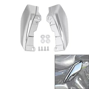 クロームミッドフレームエアディフレクター ハーレーロードキング FLHR ロードグライド 09-24 に適合 Chrome Mid-Frame Air Deflectors Fit For Harley Road King FLHR Road Glide 09-24 【並行輸入品】