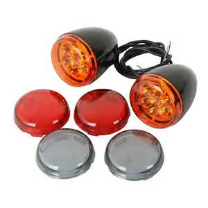 ブラック LED ターンシグナルインジケータライトハーレースポーツスター XL 883 1200 92-22 に適合 Black LED Turn Signal Indicator Light Fit For Harley Sportster XL 883 1200 92-22 【並行輸入品】