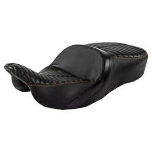 ブラウンステッチ運転席助手席はハーレー エレクトラ ストリート グライド 09-23 に適合 Brown Stitching Driver Passenger Seat Fits For Harley Electra Street Glide 09-23 【並行輸入品】