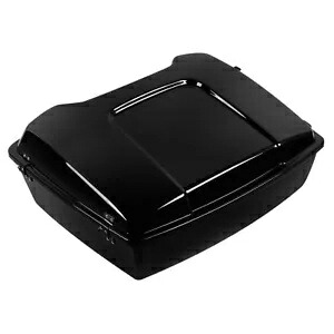 ブラックチョップドパックトランクブラックラッチハーレーツーリングエレクトラグライド97-13用 Black Chopped Pack Trunk Black Latch Fit For Harley Touring Electra Glide 97-13 【並行輸入品】