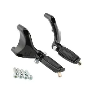 ブラック助手席フットペグフットレストハーレースポーツスターXL883 XL1200 04-13に適合 Black Passenger FootPegs FootRest Fit For Harley Sportster XL883 XL1200 04-13 【並行輸入品】