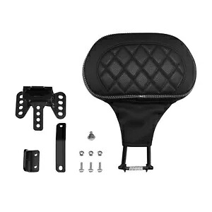 ホワイトステッチフロントドライバーバックレスト&マウントハーレーロードストリートグライドに適合 White Stitching Front Driver Backrest & Mounts Fit For Harley Road Street Glide 【並行輸入品】