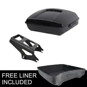 チョップドパック トランク ブラック マウント ラック ハーレー ツアー パック ロード グライド 09-13 12 に適合 Chopped Pack Trunk Black Mount Rack Fit For Harley Tour Pak Road Glide 09-13 12 【並行輸入品】