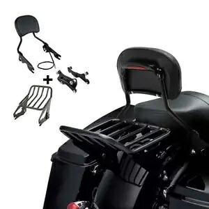 取り外し可能な 2 アップ 荷物ラック シーシーバー ドッキング キット ハーレー ツーリング 14-24 に適合 Detachable 2 Up Luggage Rack Sissy Bar Docking Kit Fit For Harley Touring 14-24 【並行輸入品】