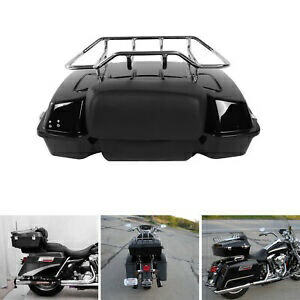 パックトランク ラゲッジラック + バックレスト付き ハーレーツアーパック ロードキング 97-13 10に適合 Pack Trunk W/ Luggage Rack + Backrest Fit For Harley Tour Pak Road King 97-13 10 【並行輸入品】