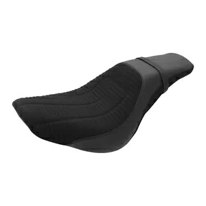 ブラック運転席&助手席ハーレーソフテイルスリムストリートボブ18-24に適合 Black Driver & Passenger Seat Fit For Harley Softail Slim Street Bob 18-24 【並行輸入品】