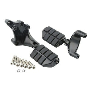 ブラック助手席フットレストフットペグ/マウントハーレースポーツスターXL 883 14-22に適合 Black Passenger Footrest Foot Pegs/Mount Fit For Harley Sportster XL 883 14-22 【並行輸入品】