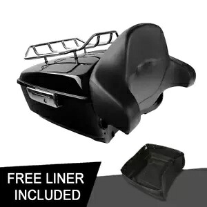 キング トランク ラック バックレスト ハーレー ツーリング ロード グライド エレクトラ グライド 97-13 に適合 King Trunk Rack Backrest Fit For Harley Touring Road Glide Electra Glide 97-13 【並行輸入品】