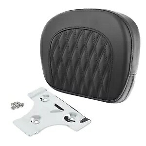 ブラックシーシーバー助手席バックレストパッドはハーレーツーリングロードグライドFLTRXに適合 Black Sissy Bar Passenger Backrest Pad Fits For Harley Touring Road Glide FLTRX 【並行輸入品】
