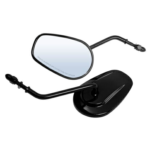 ブラックティアドロップバックミラーサイドミラーハーレーロードキングファットボーイXL 883 1200に適合 Black Teardrop Rearview Side Mirrors Fit For Harley Road King Fatboy XL 883 1200 【並行輸入品】