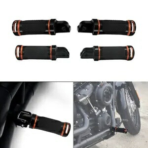 運転席&助手席フットペグ フットレスト ハーレー ソフテイル ローライダー 2018-2024 に適合 Driver & Passenger Footpegs Footrest Fit For Harley Softail Low Rider 2018-2024 【並行輸入品】