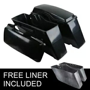 未塗装ハードサドルバッグサドルバッグハーレーストリートグライドロードキング 94-13 に適合 Unpainted Hard Saddlebags Saddle bag Fit For Harley Street Glide Road King 94-13 【並行輸入品】