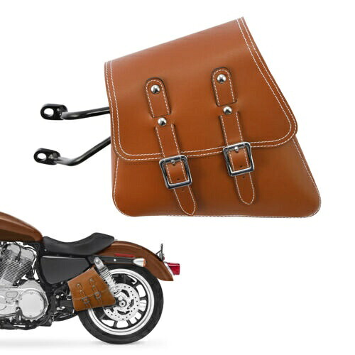 ブラウンサイドバッグサドルバッグハーレースポーツスター 883 1200 2007-2020 2014 に適合 Brown Side Bags Saddlebags Fit For Harley Sportster 883 1200 2007-2020 2014 【並行輸入品】
