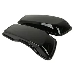 塗装されたブラックハードサドルバッグ蓋はハーレーツーリングエレクトラグライド14-24に適合 Painted Black Hard SaddleBags Lids Fit For Harley Touring Electra Glide 14-24 【並行輸入品】