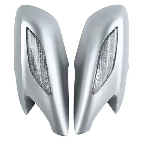 新しいシルバーリアビューミラークリアターンシグナルレンズホンダ ST1300 02-11 New Silver Rear View Mirrors Clear Turn Signals Lens Fit For Honda ST1300 02-11 【並行輸入品】