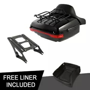 キングパック トランクバックレスト 荷物マウント テールライト ハーレーツーリング 14-24 に適合 King Pack Trunk Backrest Luggage Mount Tail Light Fit For Harley Touring 14-24 【並行輸入品】 79,860円