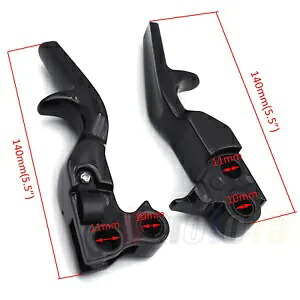 ショート ブレーキ クラッチ レバー ブラック 96-03 ハーレー XL 96-12 ソフテイル 96-07 ツーリング用 Short Brake Clutch Levers Black For 96-03 Harley XL 96-12 Softail 96-07 Touring 【並行輸入品】