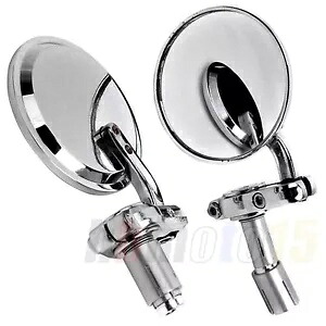 7/8 ''バーエンドミラーラウンドクロムアプリリアベスパ Kymco ピアジオアグスタ Ktm Bmw 7/8'' Bar End Mirrors Round Chrom For Aprilia Vespa Kymco Piaagio Agusta Ktm Bmw 【並行輸入品】