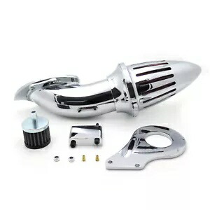 エアクリーナーインテークキット弾丸 Hond シャドウ 600 Vlx600 1999-2012 クローム Air Cleaner Intake Kit Bullet For Hond Shadow 600 Vlx600 1999- 2012 Chromed 【並行輸入品】