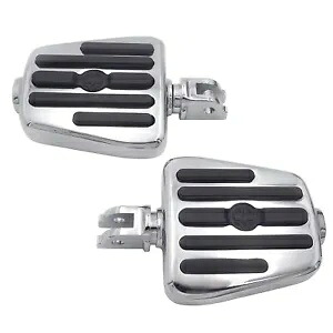 クロームメッキ台形フットレスト ハーレー 2018 2019 ブレイクアウト FXBR 114 FXBRS用 Chromed Trapezoidal Foot Rest For Harley 2018 2019 Breakout FXBR 114 FXBRS 【並行輸入品】