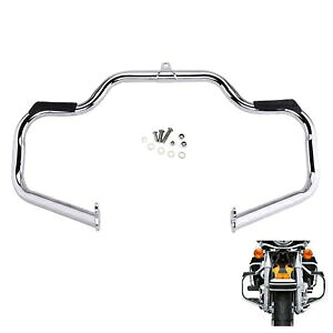クロームメッキ エンジンガード ハイウェイ クラッシュバー ハーレー 2009-2018 ツーリング & トライク用 Chromed Engine Guard Highway Crash Bar For Harley 2009- 2018 Touring & Trike 【並行輸入品】