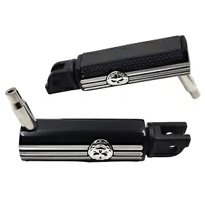 円筒形フットレスト レバー付き ハーレー 18- 2019 ブレイクアウト FXBR 114 FXBRS ブラック用 Cylindrical Footrest w/ lever For Harley 18- 2019 Breakout FXBR 114 FXBRS Black 【並行輸入品】
