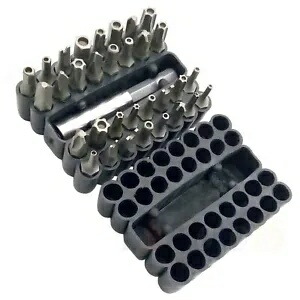 多機能ドライバートップ交換セット 33本 5種専用ボルト用 Multifunctional Screwdriver Top Replacement Set 33Pcs For 5 kinds Special Bolts 【並行輸入品】