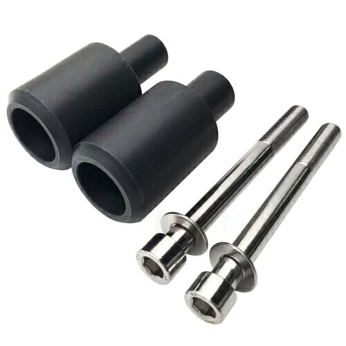 ブラック ノーカット フレーム スライダー クラッシュ プロテクター 2003-2006 ホンダ CBR 600Rr用 Black No Cut Frame Slider Crash Protector For 2003- 2006 Honda Cbr 600Rr 【並行輸入品】