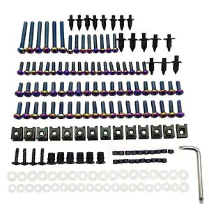 日本のスポーツバイク用ステンレス鋼の完全なフェアリングボルトワッシャーネジナット Stainless Steel Complete Fairing Bolts Washers Screws Nut For Japanese Sportbike 【並行輸入品】