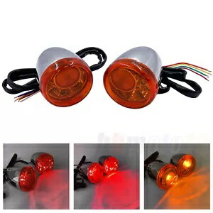フロントランニングブレーキターンシグナルアンバーレンズLED 92-17ハーレーXL 883 1200用 Front Running Brake Turn Signal Amber Lens LED For 92-17 Harley XL 883 1200 【並行輸入品】 40,755円