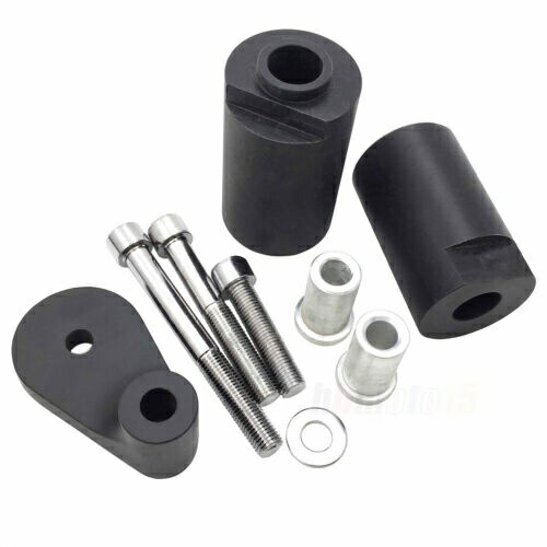 ノーカット フレーム スライダー クラッシュ プロテクター ブラック 2001 2002 スズキ Gsxr 1000 Gsx-R用 No Cut Frame Slider Crash Protector Black For 2001 2002 Suzuki Gsxr 1000 Gsx-R 【並行輸入品】