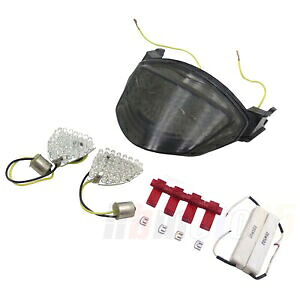 スモーク Led リアテールブレーキライト & ウインカースズキ 2005 2006 GSXR 1000 Smoke Led rear Tail Brake Light & Turn Signals For Suzuki 2005 2006 GSXR 1000 【並行輸入品】