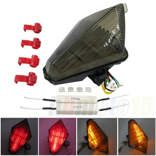 煙新しい Led テールブレーキライトターンシグナルヤマハ Yzf R1 Yzfr1 2007 2008 Smoke New Led Tail Brake Light Turn Signals For Yamaha Yzf R1 Yzfr1 2007 2008 【並行輸入品】