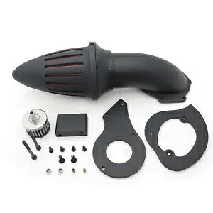 マットブラックエアクリーナーインテークキット弾丸hondシャドウ600 Vlx600 1999-2012 Matte Black Air Cleaner Intake Kit Bullet For Hond Shadow 600 Vlx600 1999- 2012 【並行輸入品】