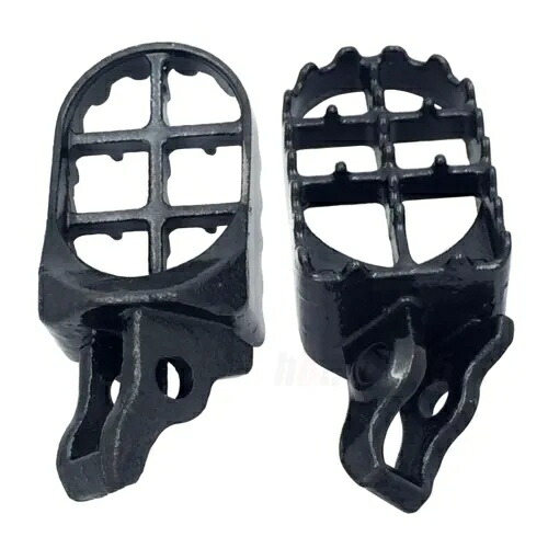 モトクロス Mx ダートバイク フットペグ グレー 2005-2013 ホンダ CRF450X 250X 450R 250R Motocross Mx Dirt Bike Foot Pegs Gray For 2005-2013 Honda CRF450X 250X 450R 250R 【並行輸入品】