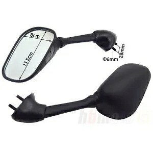 ブラックリアビューミラーレーシング交換用ヤマハ 2007 2008 Yzf r1 YZF-R1 R1 Black Rear View Mirrors Racing Replacement For Yamaha 2007 2008 Yzf r1 YZF-R1 R1 【並行輸入品】