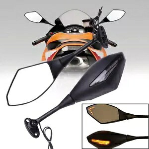 オートバイターンシグナルミラーホンダ CBR600RR CBR1000RR スズキ GSXR600 R750 Motorcycle Turn Signal Mirrors For Honda CBR600RR CBR1000RR Suzuki GSXR600 R750 【並行輸入品】
