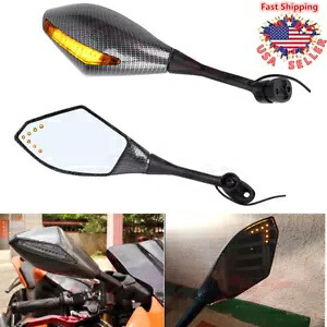 オートバイミラー Led ウインカースズキ GSX-R 600 750 ホンダ CBR600RR 1000 Motorcycle Mirrors Led Turn Signals For Suzuki GSX-R 600 750 Honda CBR600RR 1000 【並行輸入品】