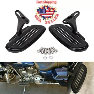 ブラック流線型乗客フットフロアボードブラケットハーレーツーリング 1993-2020 Black Streamline Passenger Foot Floor Board Bracket For Harley Touring 1993-2020 【並行輸入品】
