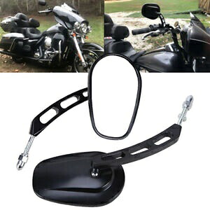 2 個のバックミラーハーレーツーリングロードキング FLHT FLHR FLHTC クラシックに適合 2pcs Rear View Mirrors Fit For Harley Touring Road King FLHT FLHR FLHTC Classic 【並行輸入品】