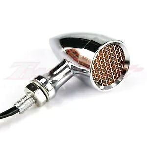 2x クローム CNC 12V オートバイバイクグリルターンシグナル LED ウインカーインジケーターライト 2x Chrome CNC 12V Motorcycle Bike Grill Turn Signal LED Blinker Indicator lights 【並行輸入品】 32,890円